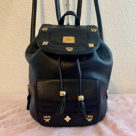Authentic Preloved Leather MCM Vintage Mini Black - Picture 2 of 8